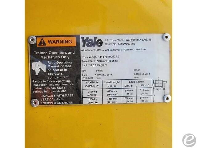 2018 Yale GP050MX LP Gas Forklift - 123Forklift