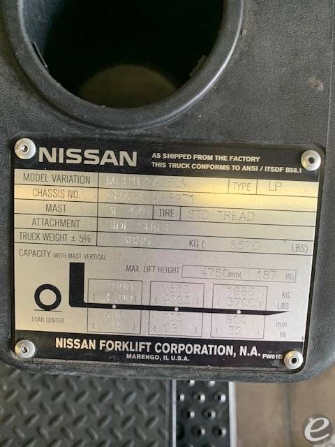 2012 Nissan                                             MCP1F2A25LV LP Gas Forklift - 123Forklift