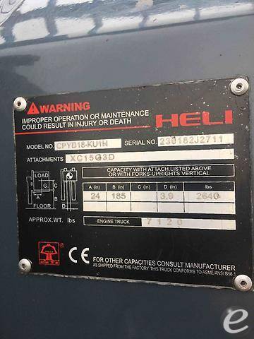 2021 Heli 18-KU1H LP Gas Forklift - 123Forklift