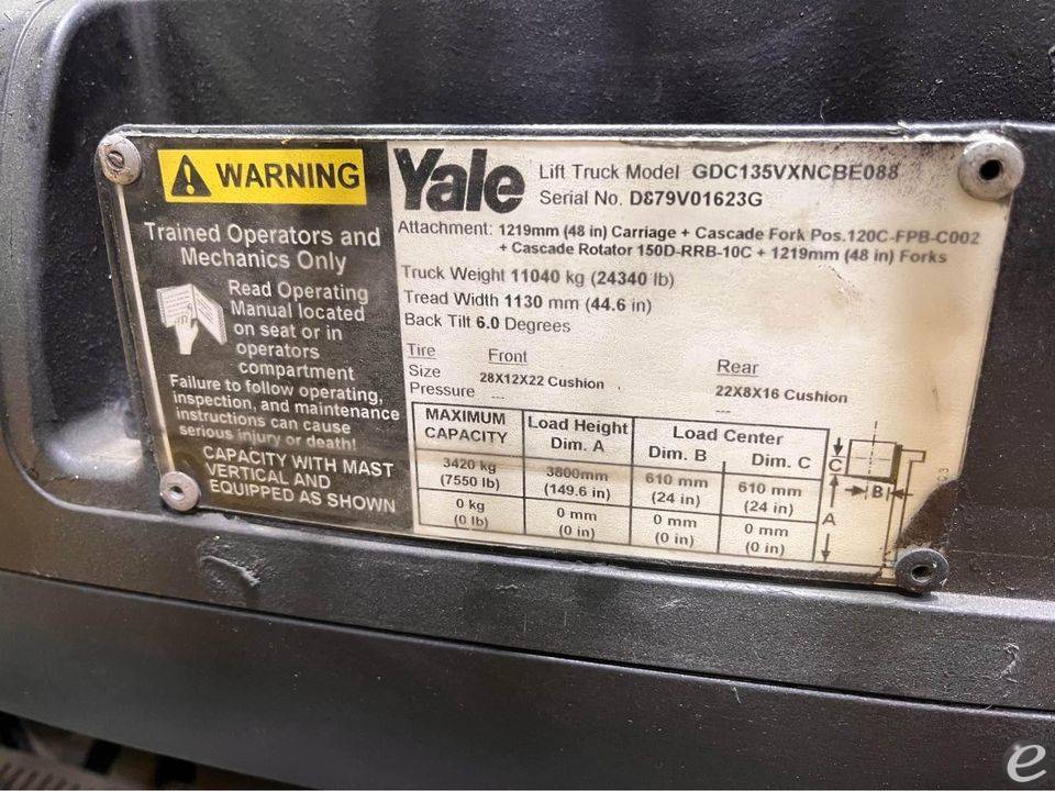 2009 Yale GDC135VX