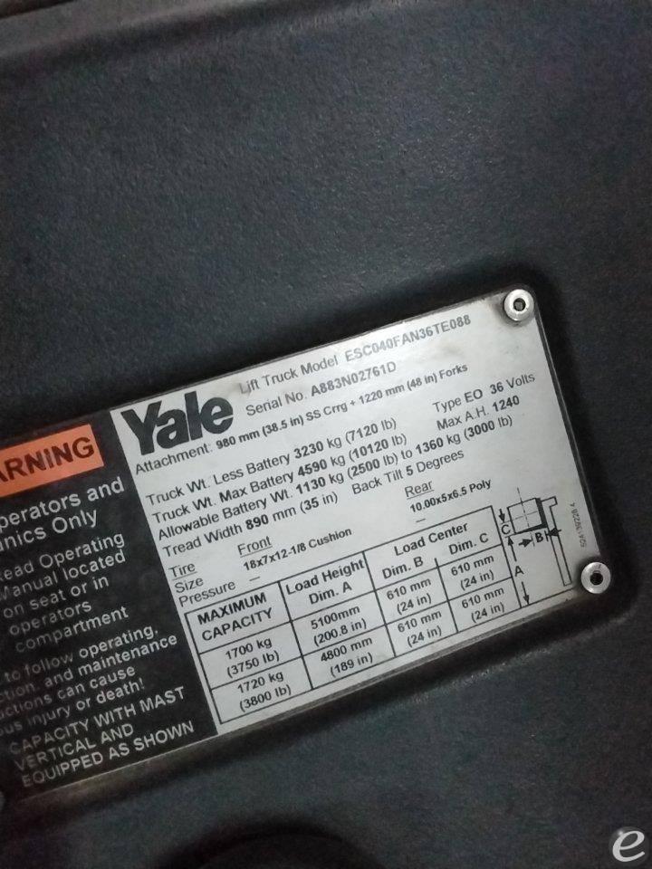 2016 Hyster E40HSD3