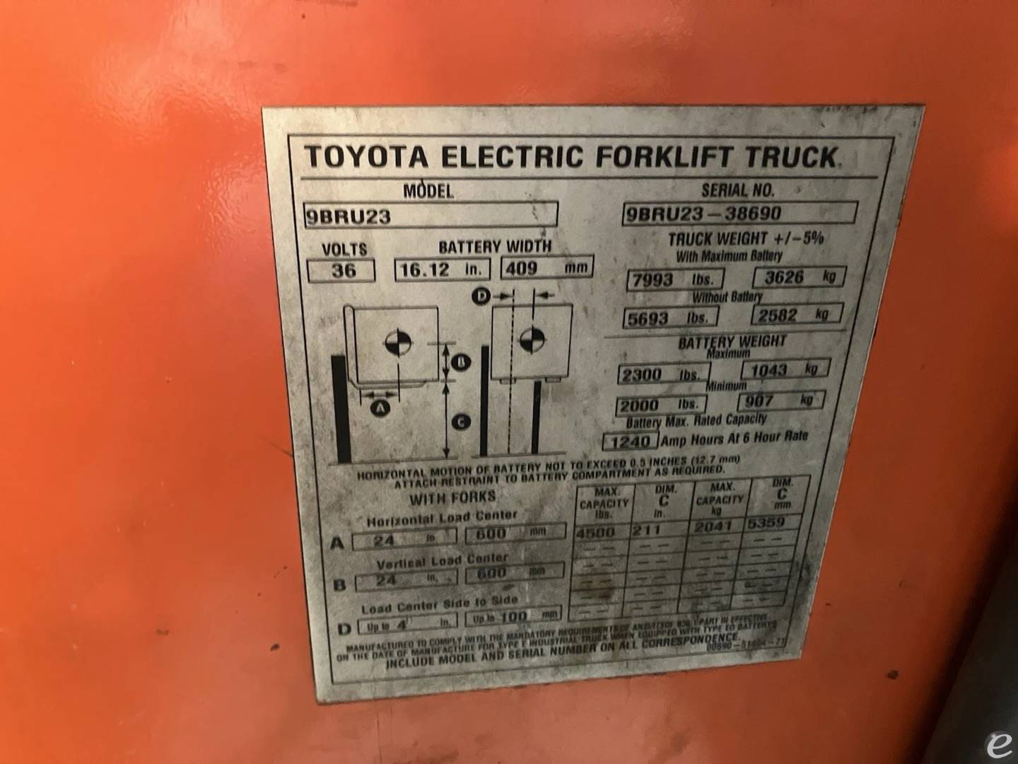 2018 Toyota 9BRU23