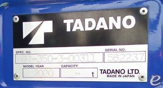 2020 Tadano GR 350XL-3