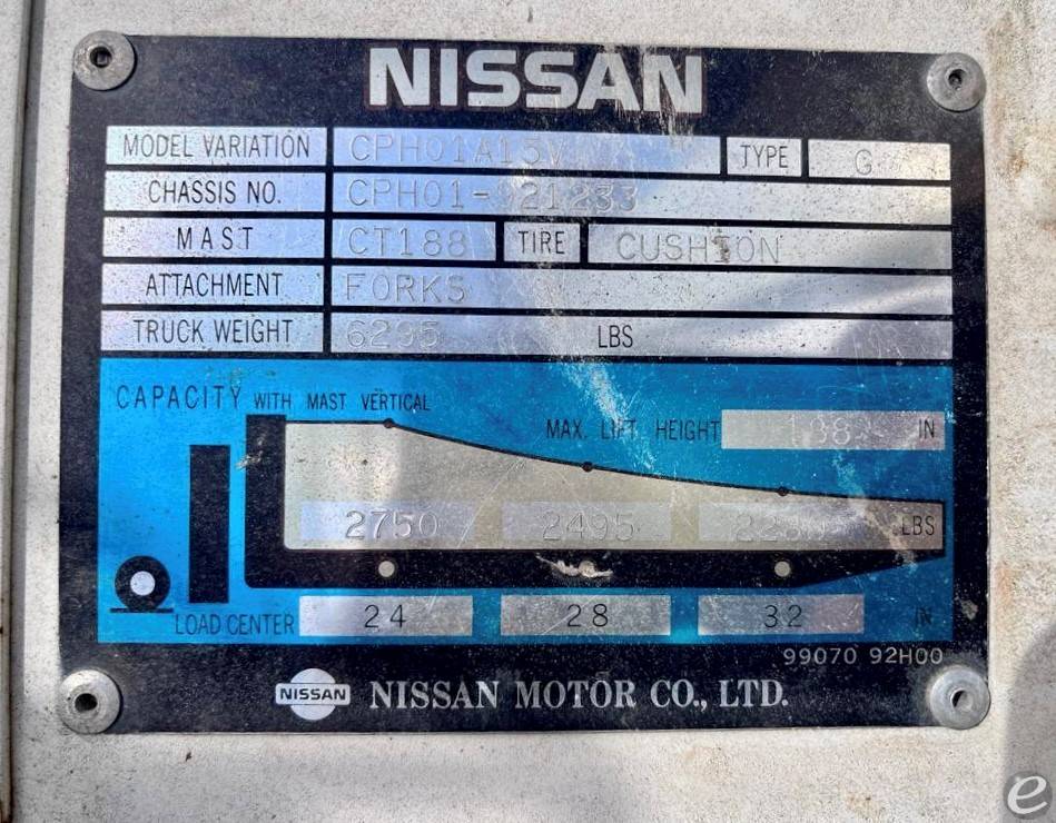 1992 Nissan CPH01A15V