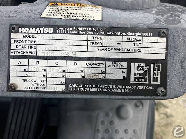 2008 Komatsu FG18HT-20