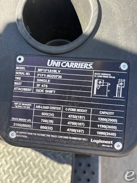 2023 Unicarriers PF35LP