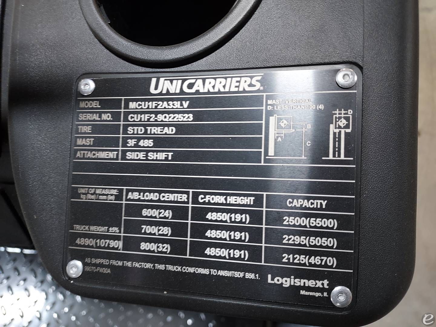 2023 Unicarriers CFS65LP