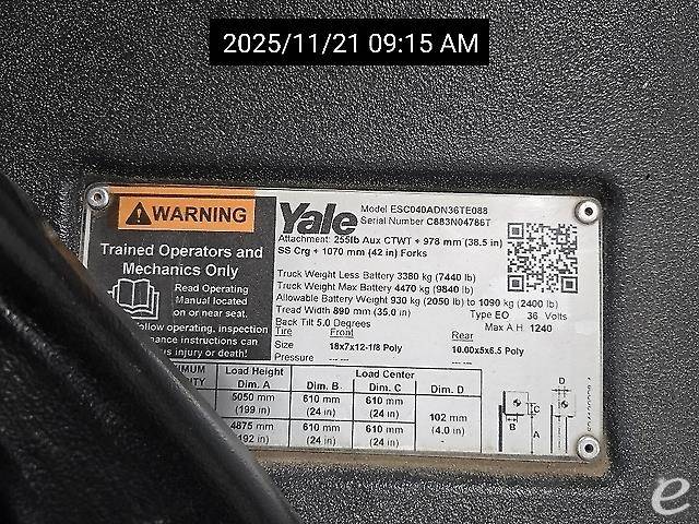 2019 Yale ESC040AD