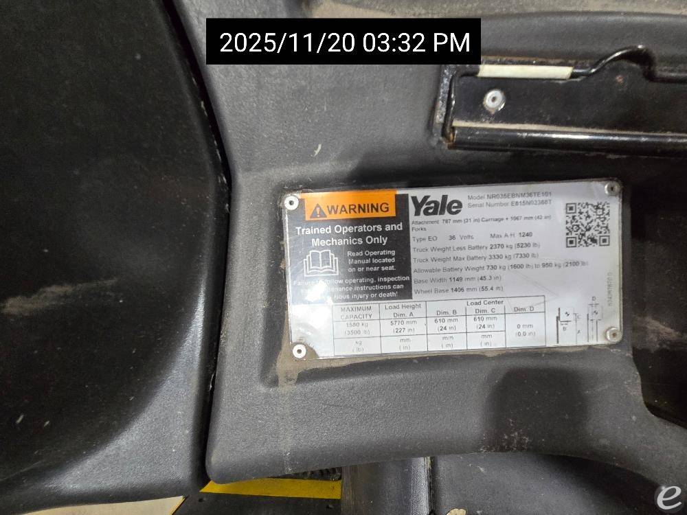 2019 Yale NR035EB