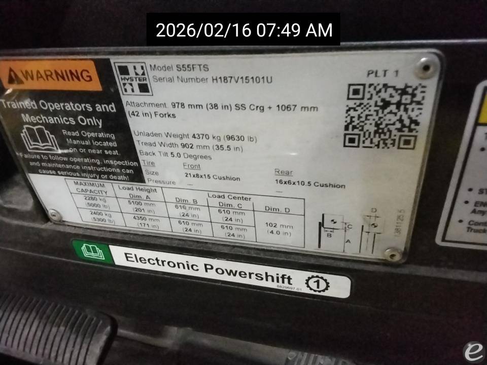 2020 Hyster S55FT