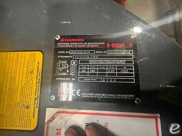 2022 Heli 25-M1H Unavailable Forklift - 123Forklift