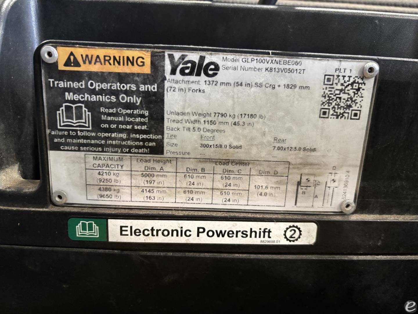 2019 Yale GP100VX