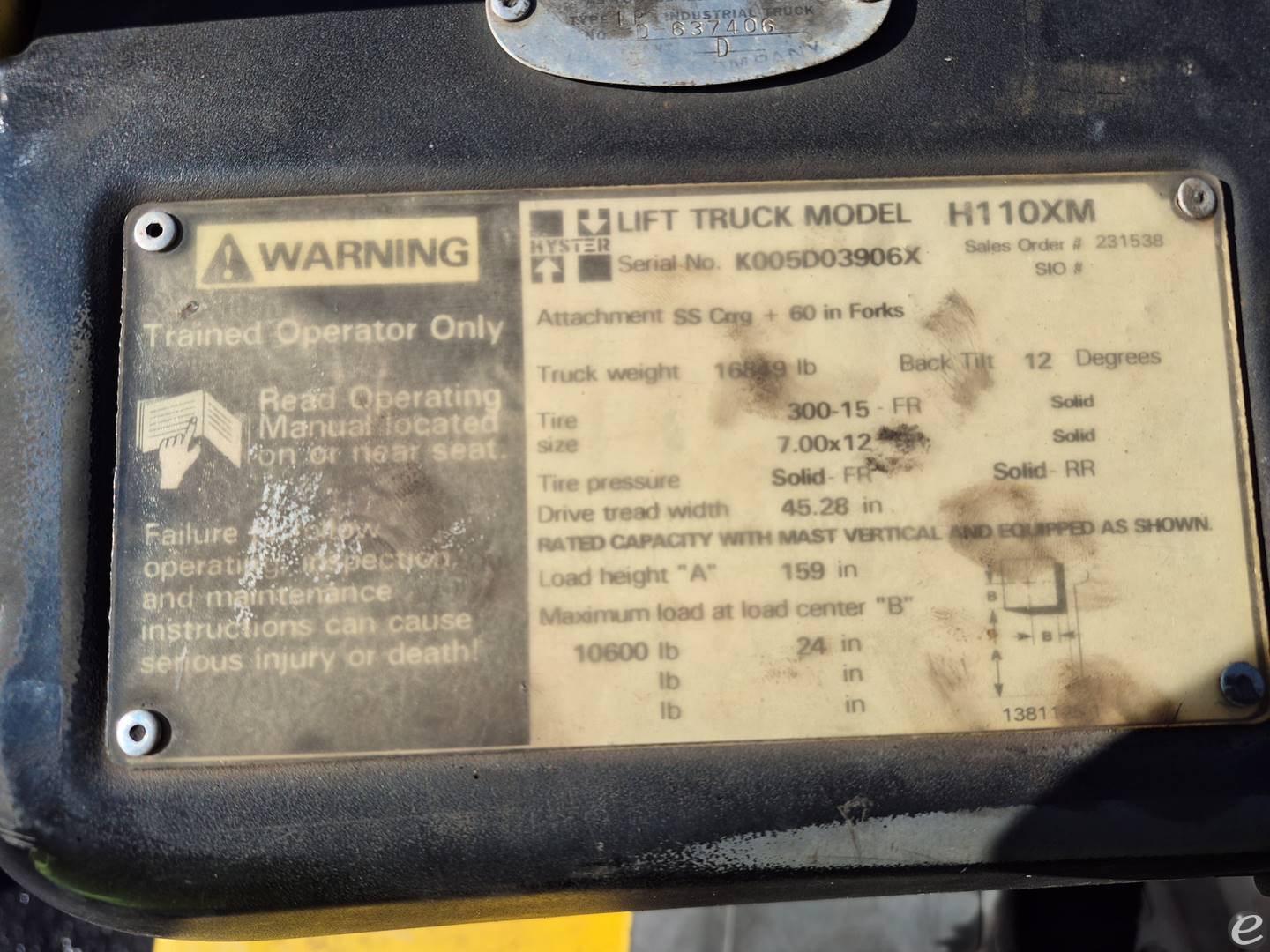 Hyster H110XM