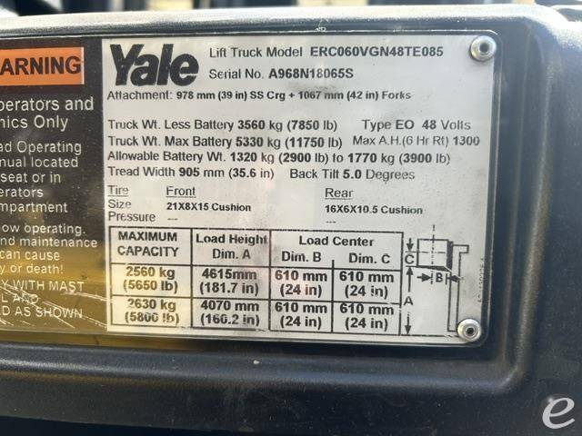 2018 Yale ERC060VG