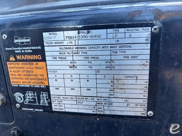 2017 Doosan G25N-7