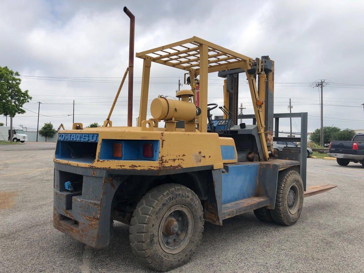 1990 Diesel Komatsu Fd705 Pneumatic Tire 4 Wheel Sit Down