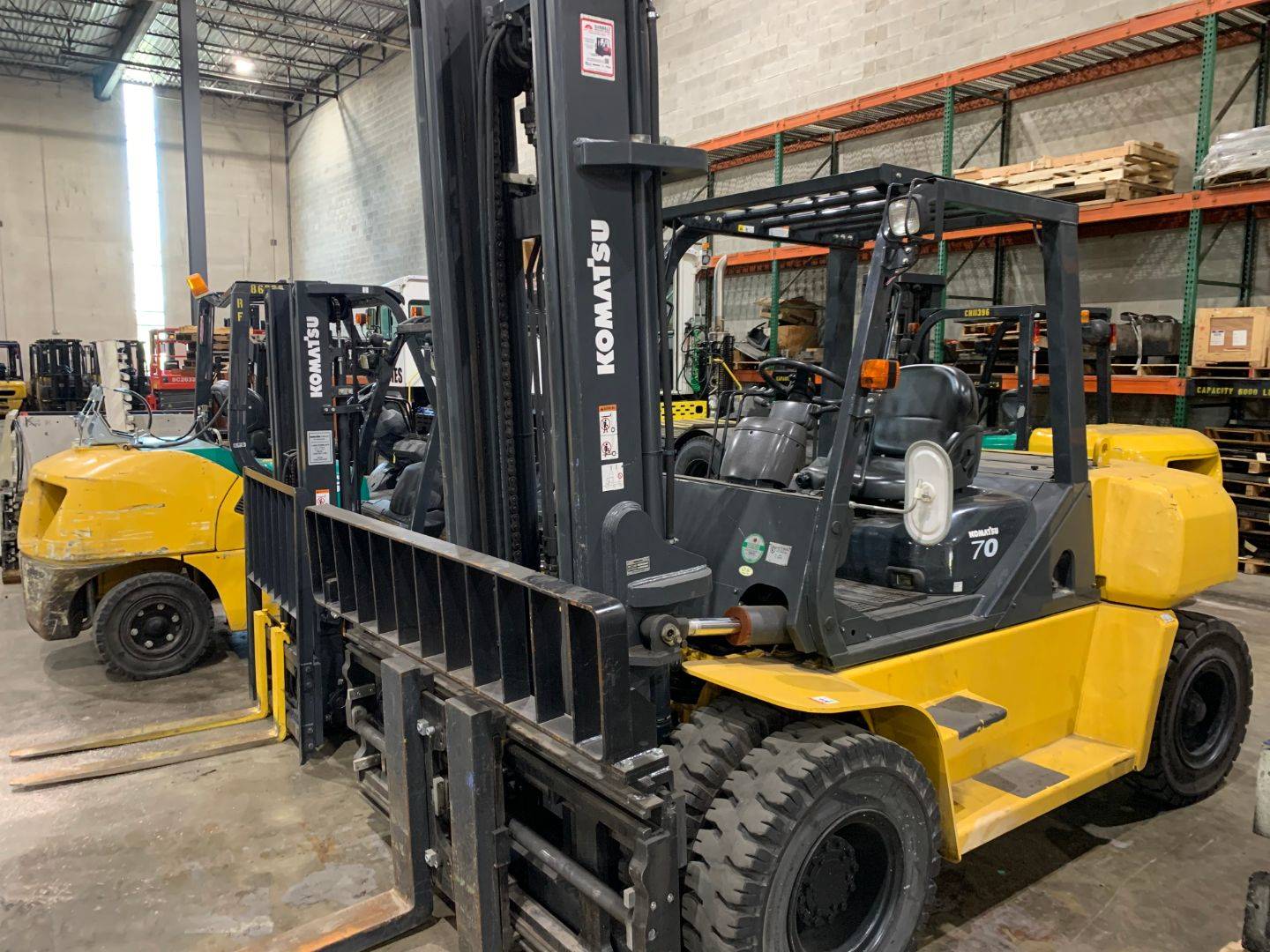 2014 Diesel Komatsu FD70T10 Pneumatic Tire 4 Wheel Sit Down