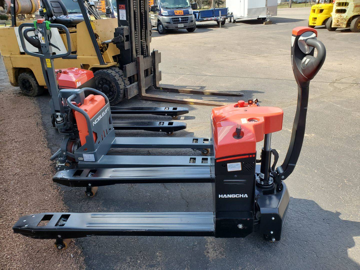 2019 Electric Hangcha Mini Walkie Pallet Truck 27x48 Electric Walkie