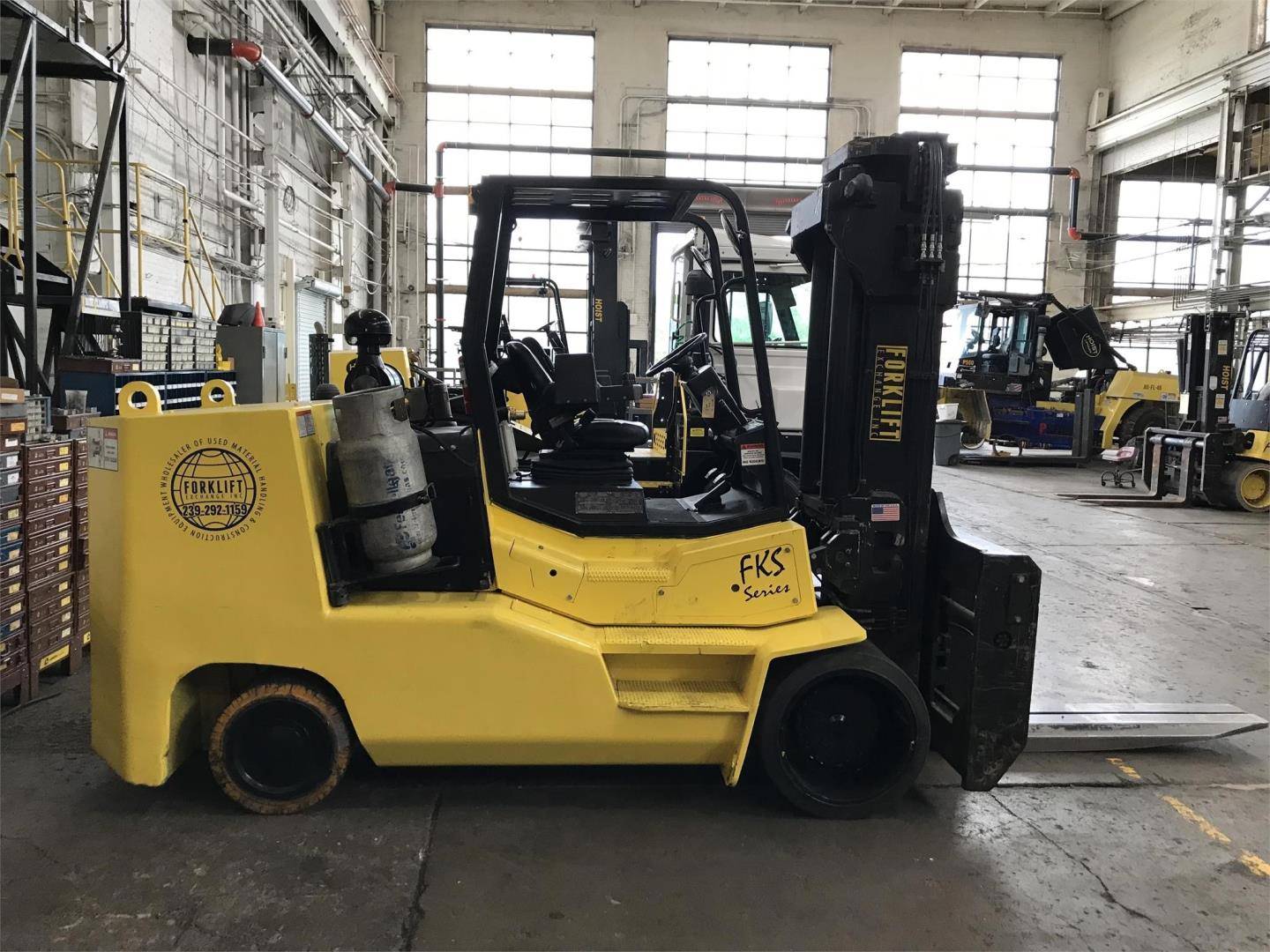 2013 LP Gas Hoist Liftruck F300 Cushion Tire 4 Wheel Sit Down (Indoor