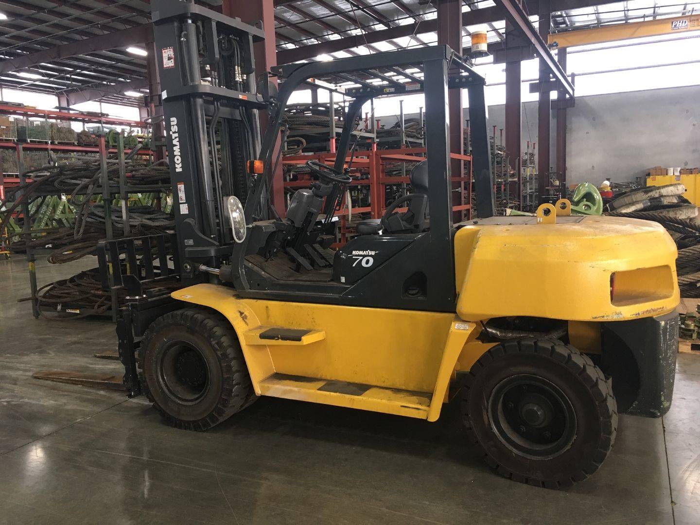 2014 Diesel Komatsu FD70T10 Pneumatic Tire 4 Wheel Sit Down