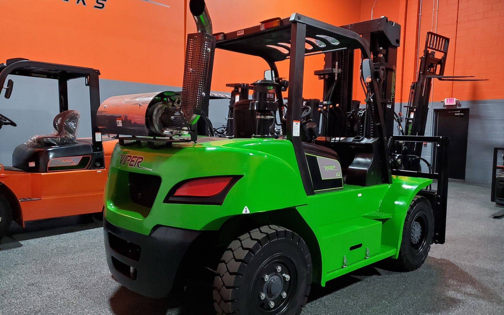 2020 Diesel Viper Lift Trucks FD70 Pneumatic Tire 4 Wheel Sit Down
