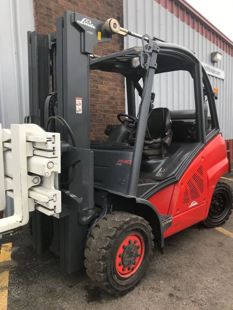 2014 LP Gas Linde H40T Pneumatic Tire 4 Wheel Sit Down